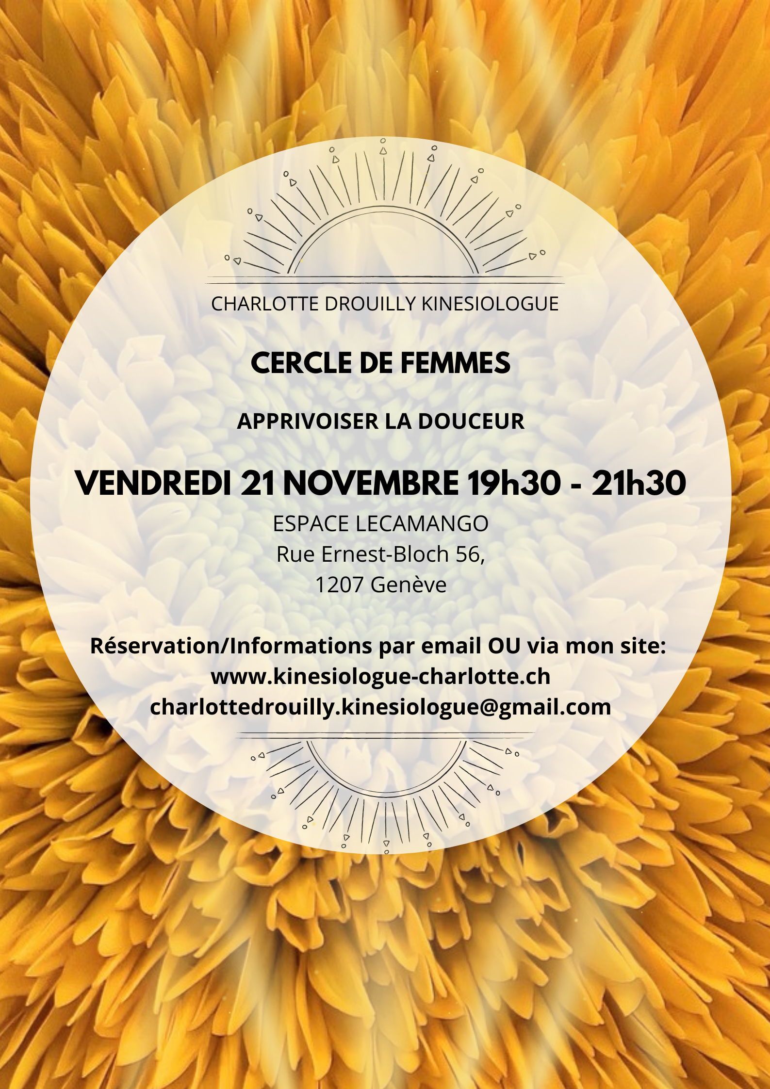 Affiche rencontre cercle de femmes